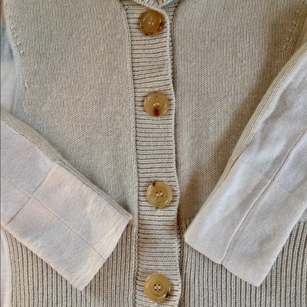 🎉SOLD ON TRADESY! NWT DEREK LAM TRIPLE PLY SHAWL COLLAR RUNWAY CASHMERE CARDIGAN - Picture 12 of 14